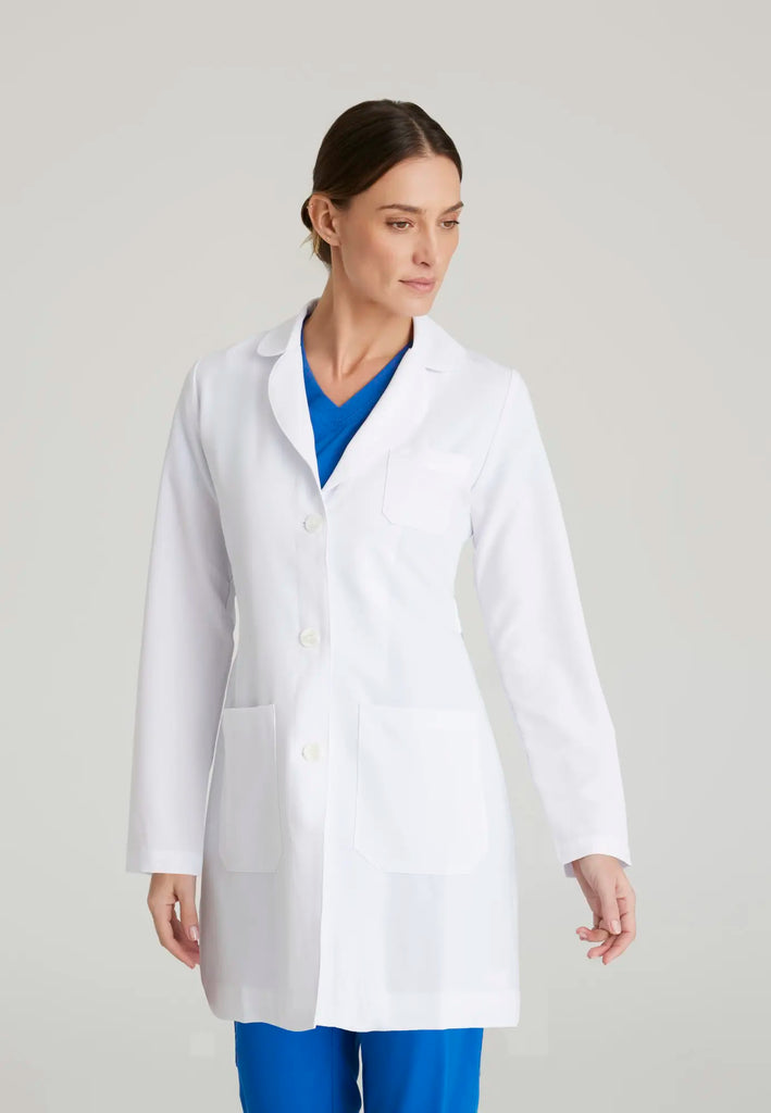 Barco Scrubs Women's Brooke Lab Coat White | scrub-supply.com