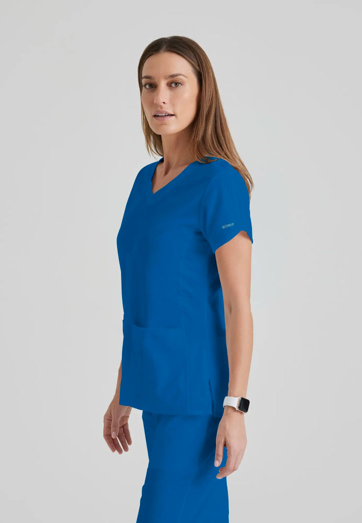 Barco Scrubs Women's Cora Top New Royal | scrub-supply.com