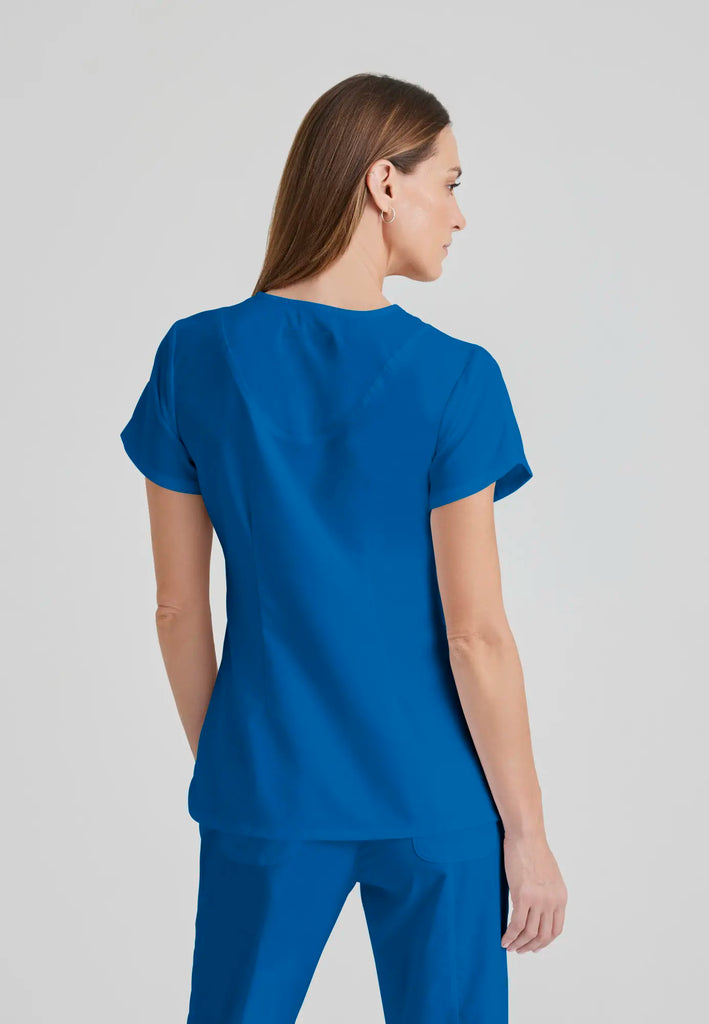 Barco Scrubs Women's Cora Top New Royal | scrub-supply.com