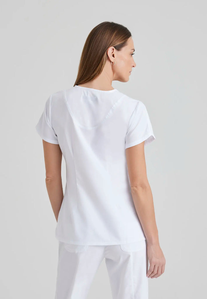 Barco Scrubs Women's Cora Top White | scrub-supply.com