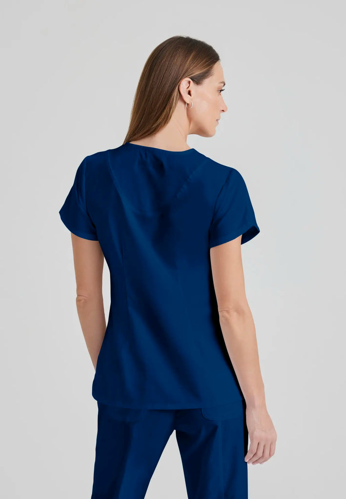 Barco Scrubs Women's Cora Top Indigo | scrub-supply.com