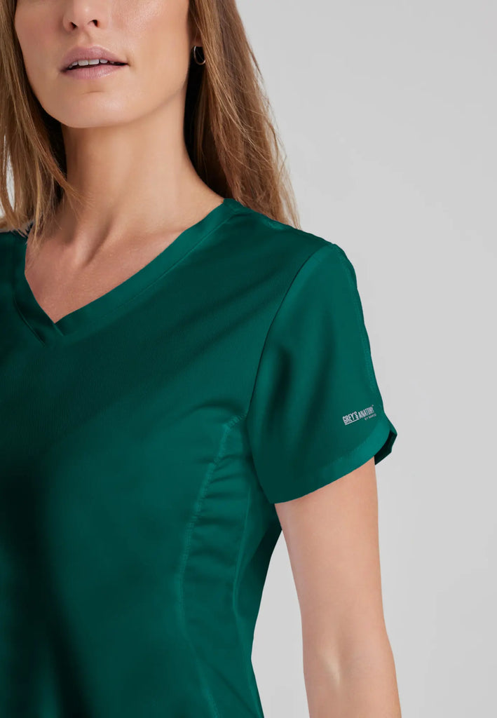 Barco Scrubs Women's Cora Top Hunter Green | scrub-supply.com