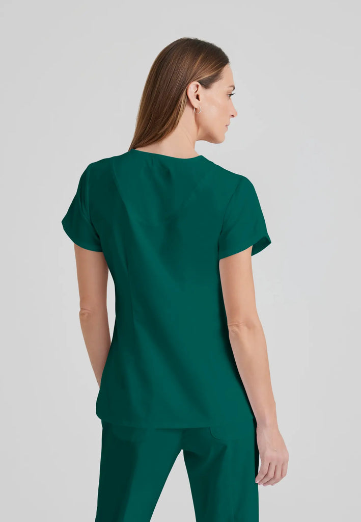 Barco Scrubs Women's Cora Top Hunter Green | scrub-supply.com