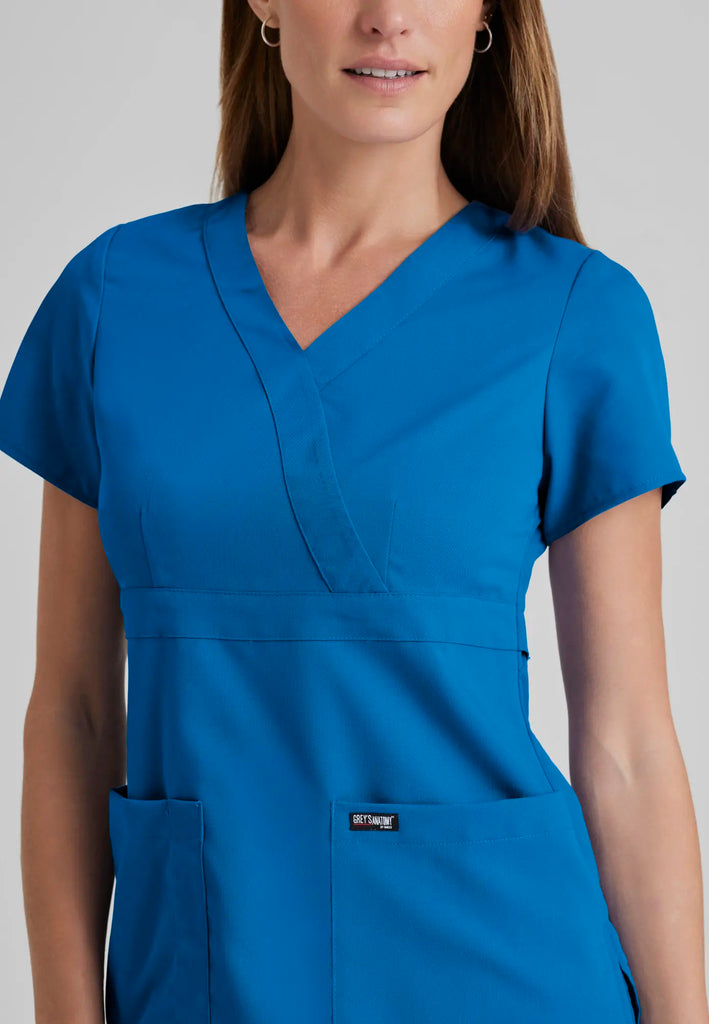 Barco Scrubs Women's Riley Top New Royal | scrub-supply.com