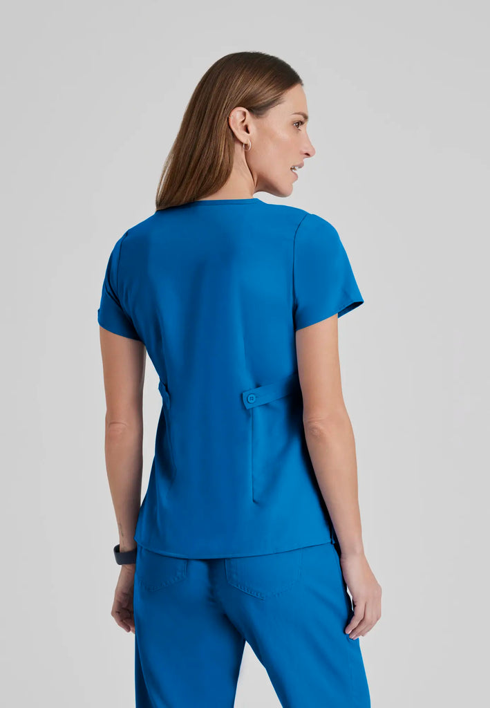 Barco Scrubs Women's Riley Top New Royal | scrub-supply.com