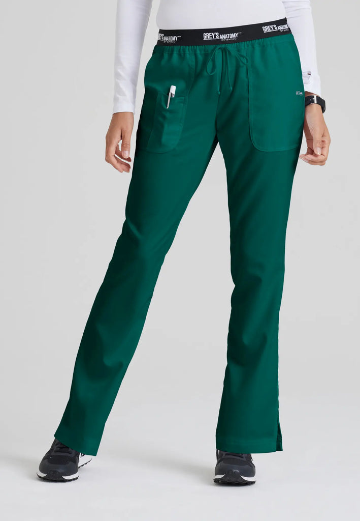 Barco Scrubs Women's Aubrey Pant Hunter Green | scrub-supply.com