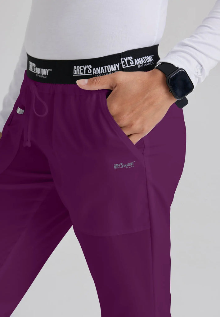 Barco Scrubs Women's Aubrey Pant Wine | scrub-supply.com