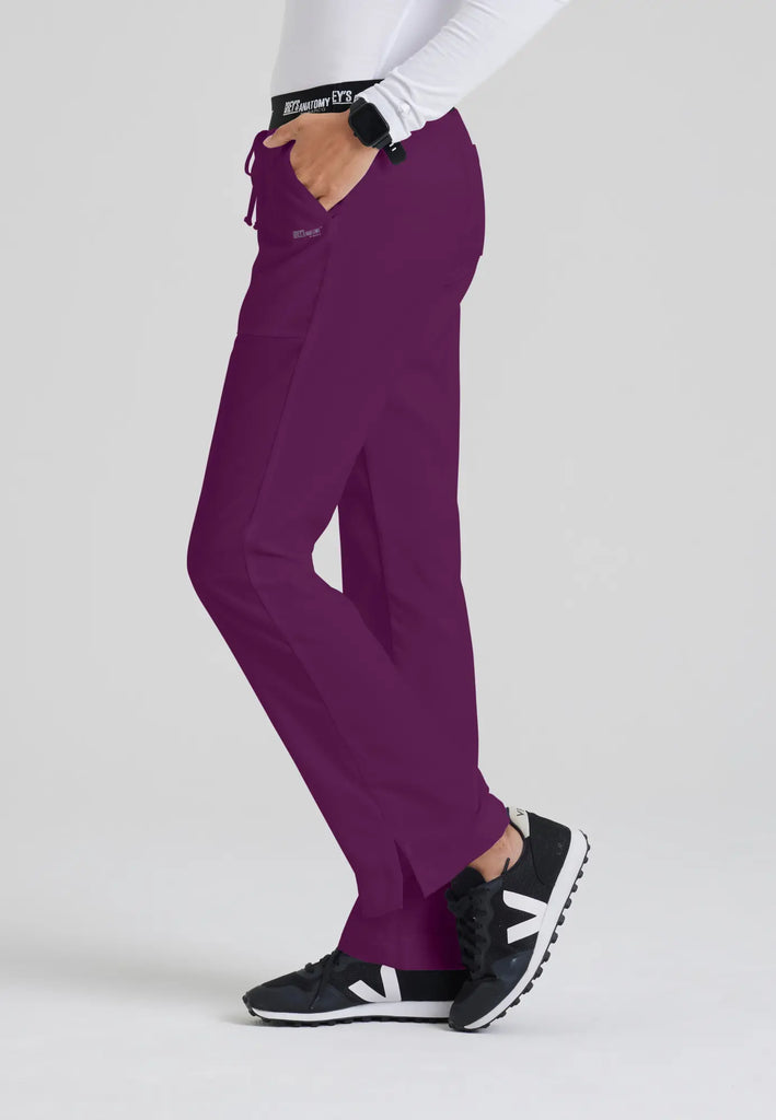 Barco Scrubs Women's Aubrey Pant Wine | scrub-supply.com