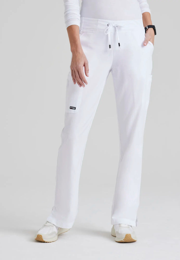 Barco Scrubs Women's Mia Pant White | scrub-supply.com