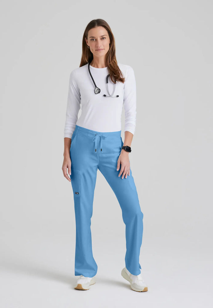 Barco Scrubs Women's Mia Pant Ceil Blue | scrub-supply.com