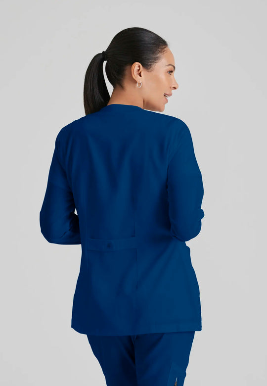 Grey's Anatomy by Barco Scrubs Women's Jamie Warm-Up Indigo | scrub-supply.com