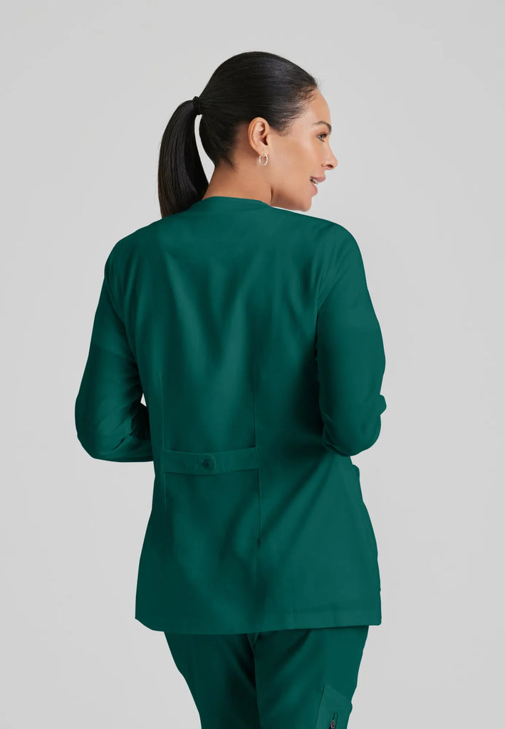 Barco Scrubs Women's Jamie Warm-Up Hunter Green | scrub-supply.com