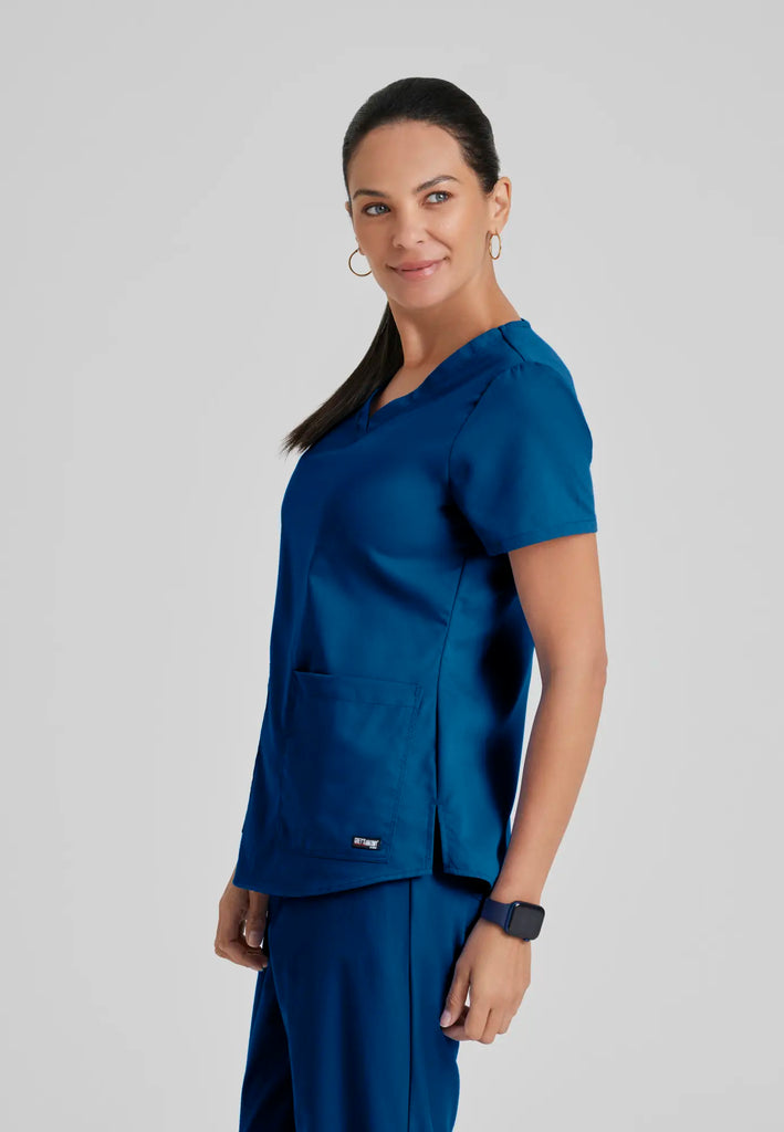 Barco Scrubs Women's Aubrey Top Indigo | scrub-supply.com