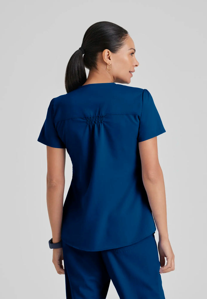 Barco Scrubs Women's Aubrey Top Indigo | scrub-supply.com