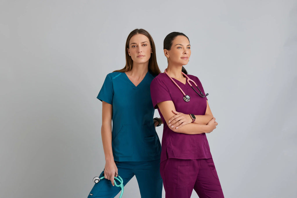 Barco Scrubs Women's Aubrey Top Indigo | scrub-supply.com