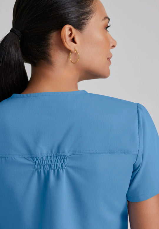 Barco Scrubs Women's Aubrey Top Ceil Blue | scrub-supply.com