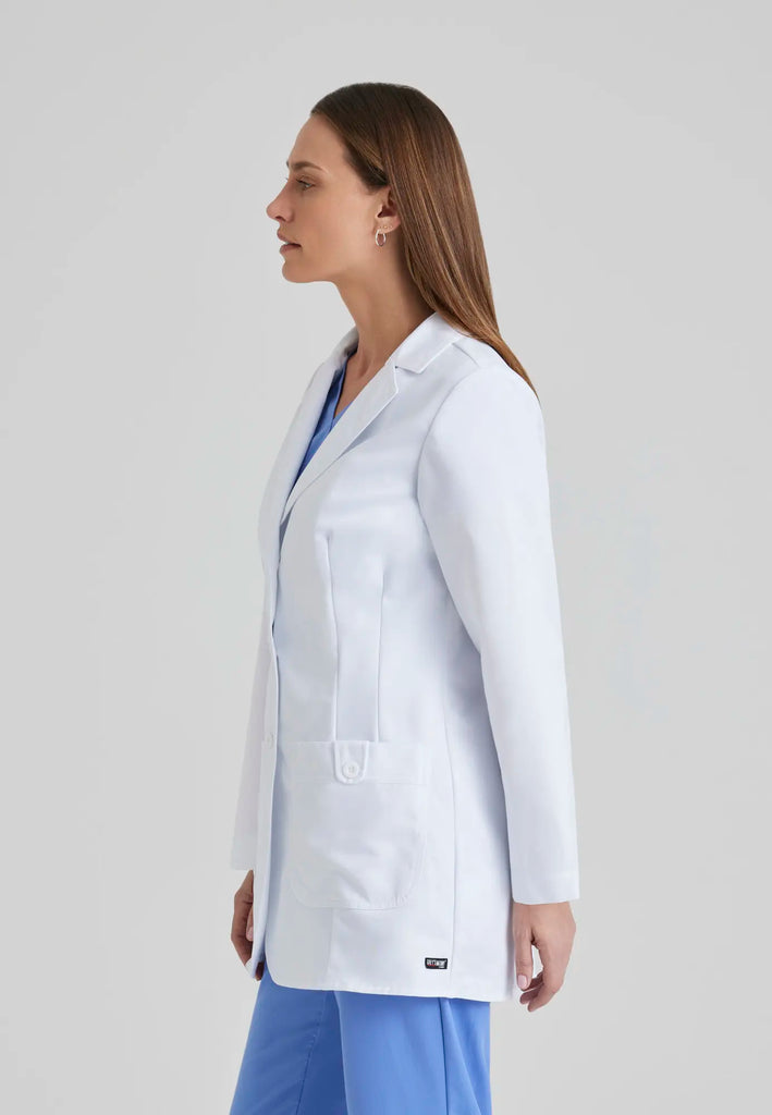 Barco Scrubs Women's Hannah Lab Coat White | scrub-supply.com