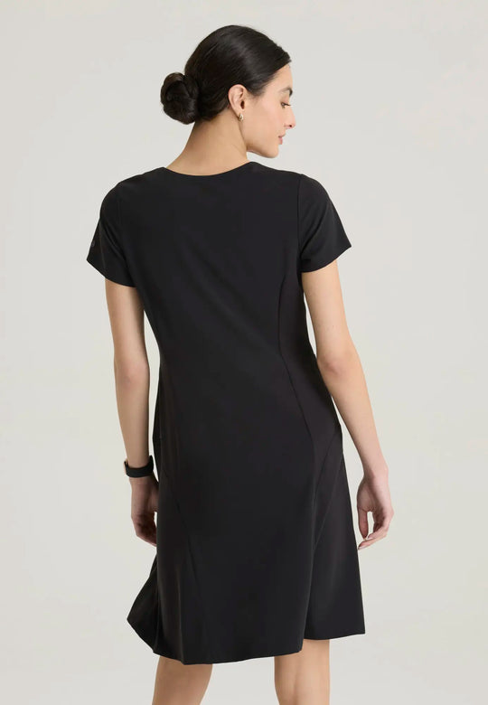 Grey's Anatomy by Barco Scrubs Women's Aria Dress Black | scrub-supply.com