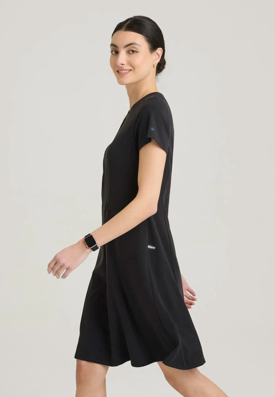 Grey's Anatomy by Barco Scrubs Women's Aria Dress Black | scrub-supply.com
