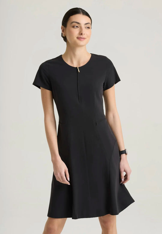 Grey's Anatomy by Barco Scrubs Women's Aria Dress Black | scrub-supply.com