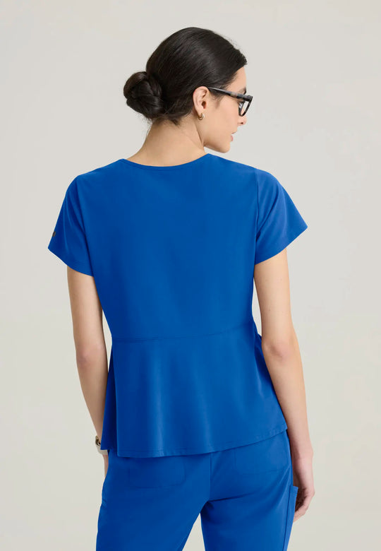 Grey's Anatomy by Barco Scrubs Women's Spring Top New Royal | scrub-supply.com