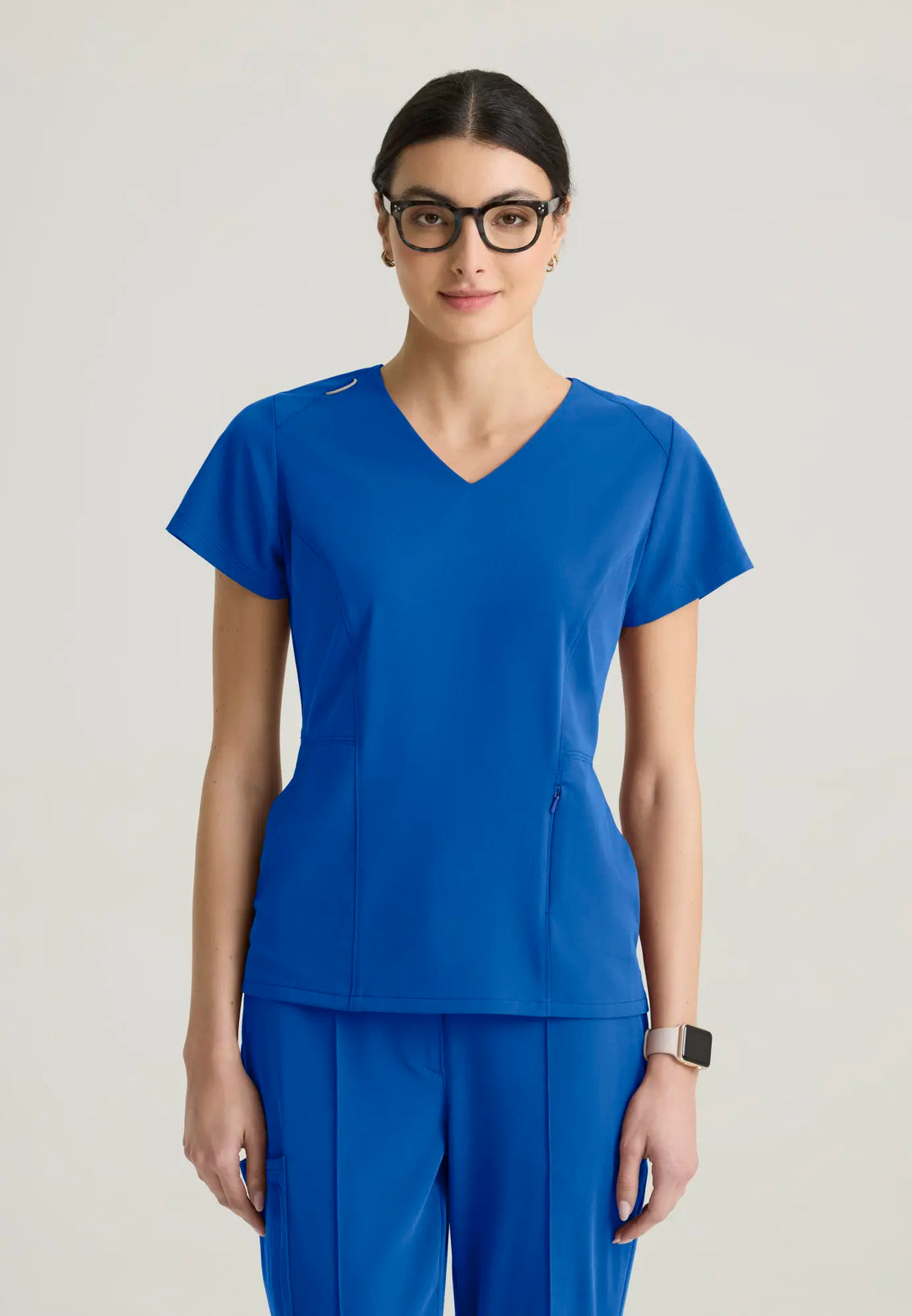 Grey's Anatomy by Barco Scrubs Women's Spring Top New Royal | scrub-supply.com