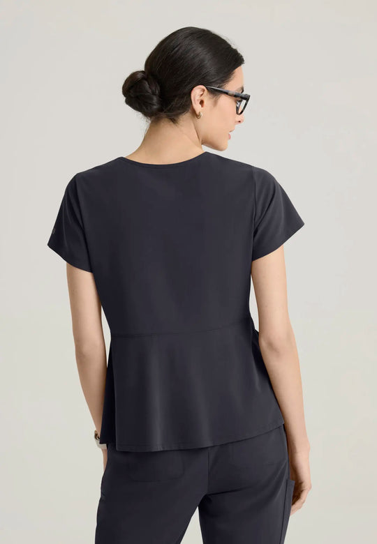 Grey's Anatomy by Barco Scrubs Women's Spring Top Steel | scrub-supply.com