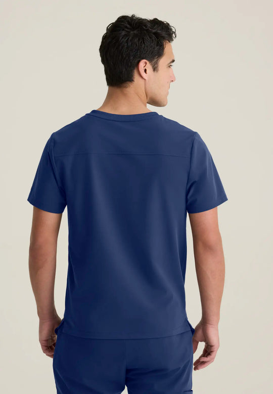 Grey's Anatomy by Barco Scrubs Men's Phoenix Top Indigo | scrub-supply.com