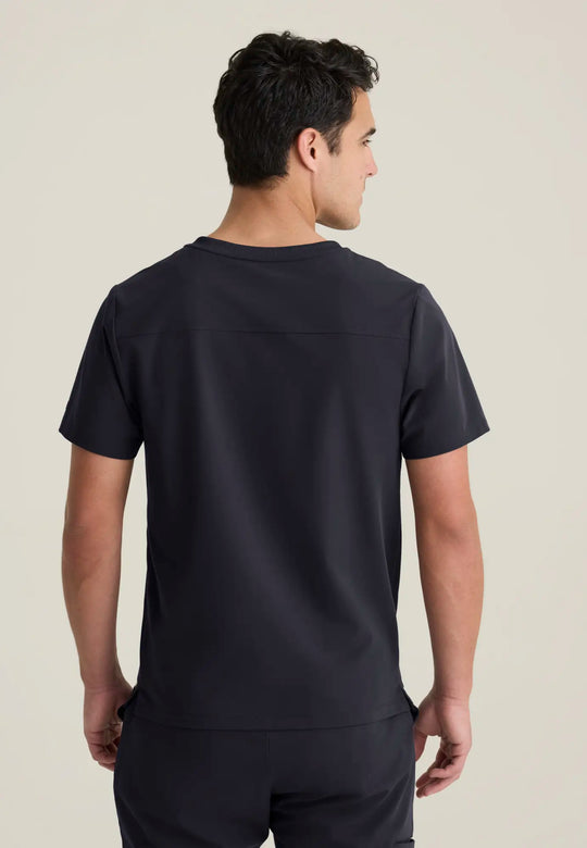 Grey's Anatomy by Barco Scrubs Men's Phoenix Top Steel | scrub-supply.com