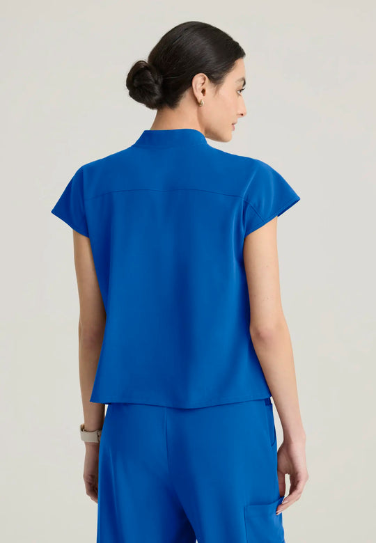 Grey's Anatomy by Barco Scrubs Women's Aria Top New Royal | scrub-supply.com