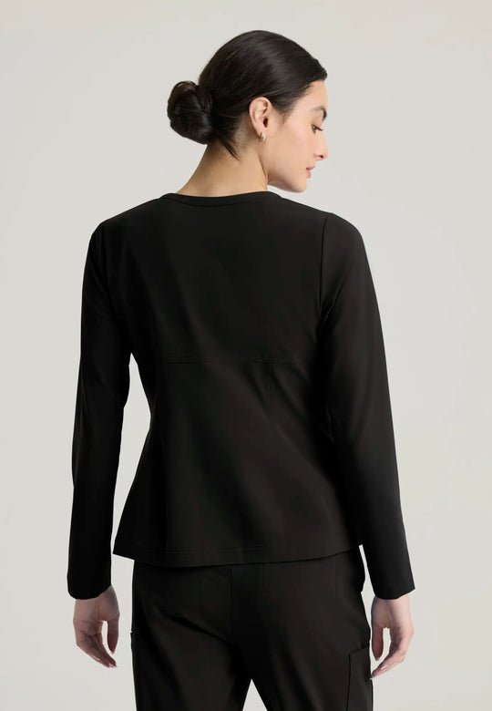 Grey's Anatomy by Barco Scrubs Women's Spring Warm-up Black | scrub-supply.com