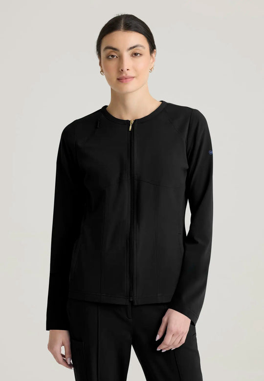 Grey's Anatomy by Barco Scrubs Women's Spring Warm-up Black | scrub-supply.com