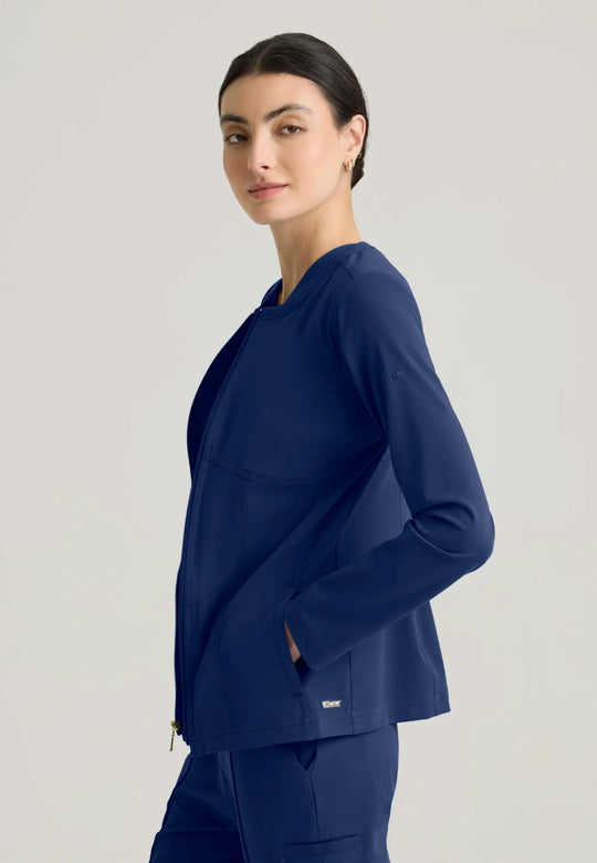 Grey's Anatomy by Barco Scrubs Women's Spring Warm-up Indigo | scrub-supply.com
