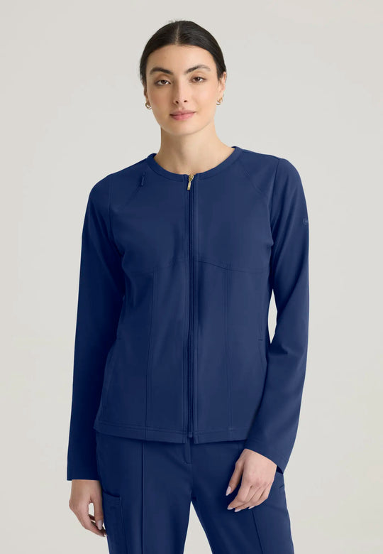 Grey's Anatomy by Barco Scrubs Women's Spring Warm-up Indigo | scrub-supply.com