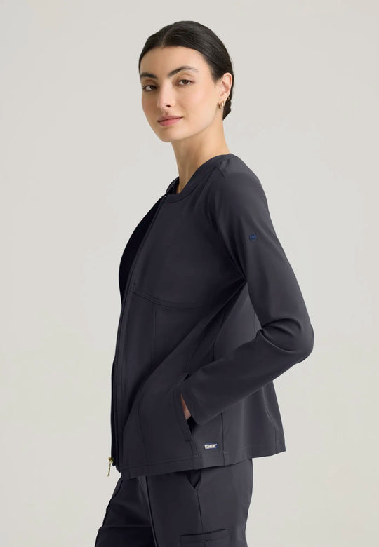 Grey's Anatomy by Barco Scrubs Women's Spring Warm-up Steel | scrub-supply.com
