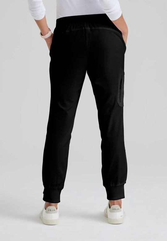 Grey's Anatomy by Barco Scrubs Women's Kira Jogger Black | scrub-supply.com