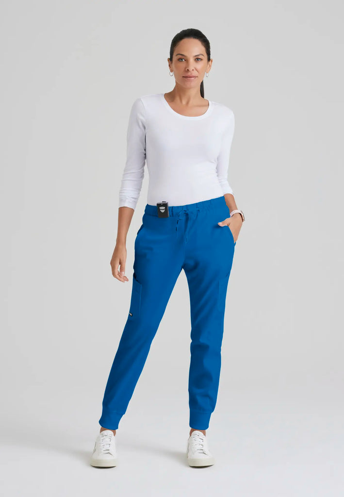 Barco Scrubs Women's Kira Jogger New Royal | scrub-supply.com