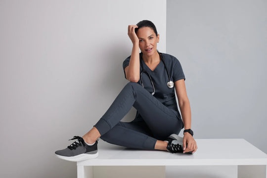 Grey's Anatomy by Barco Scrubs Women's Kira Jogger New Royal | scrub-supply.com