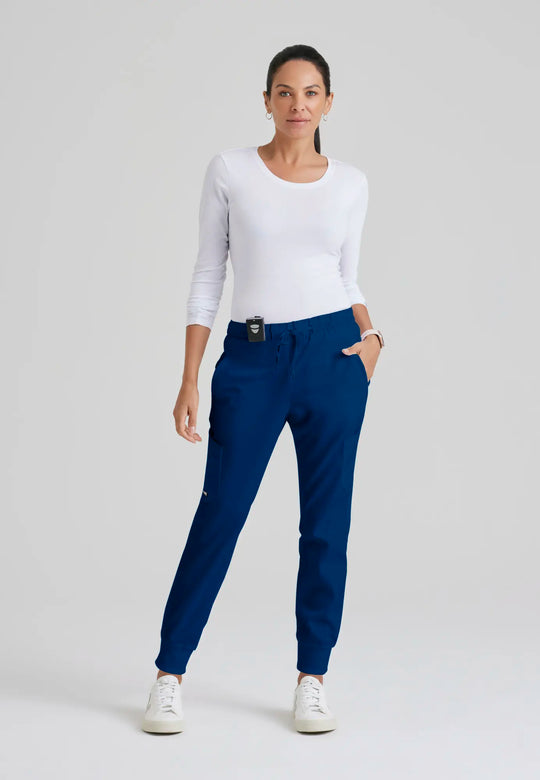 Grey's Anatomy by Barco Scrubs Women's Kira Jogger Indigo | scrub-supply.com