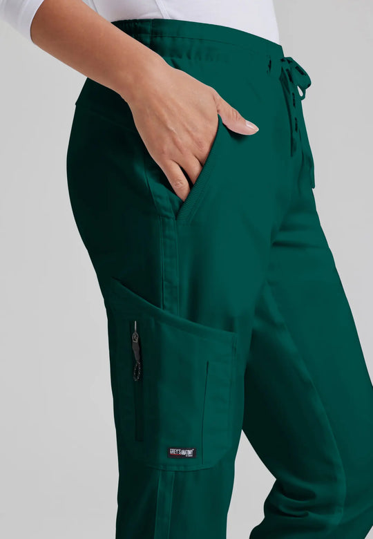 Grey's Anatomy by Barco Scrubs Women's Kira Jogger Hunter Green | scrub-supply.com