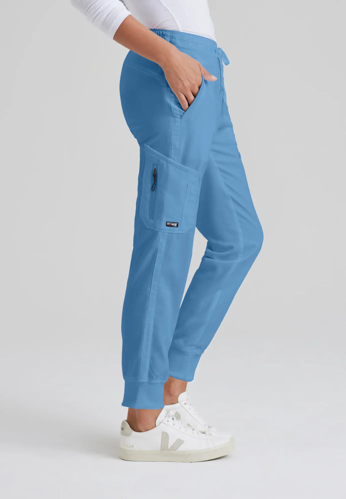 Barco Scrubs Women's Kira Jogger Ceil Blue | scrub-supply.com