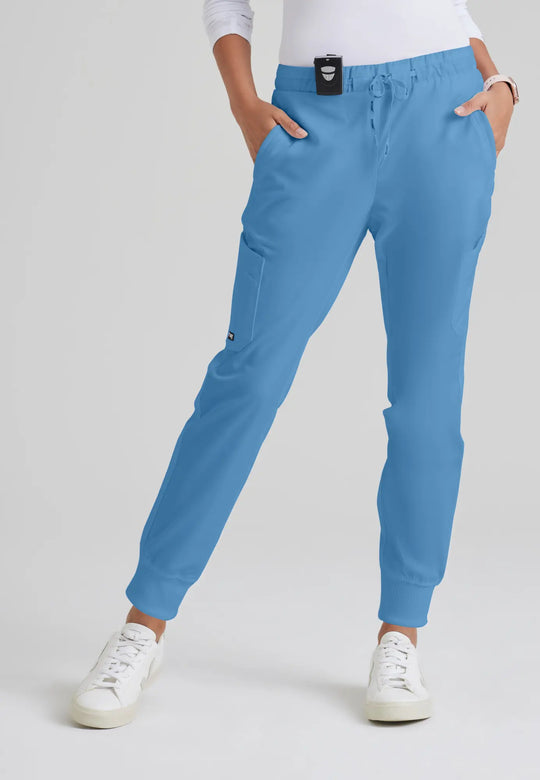 Grey's Anatomy by Barco Scrubs Women's Kira Jogger Ceil Blue | scrub-supply.com