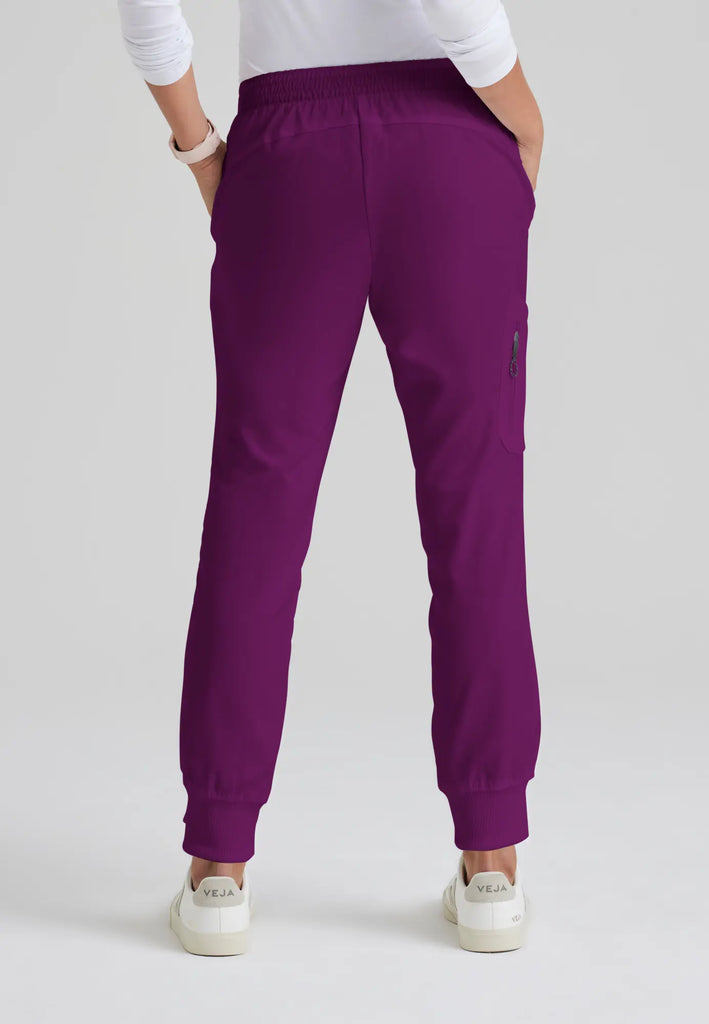 Barco Scrubs Women's Kira Jogger Wine | scrub-supply.com