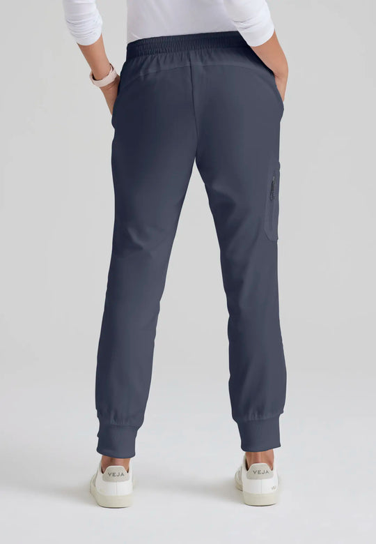 Grey's Anatomy by Barco Scrubs Women's Kira Jogger Steel | scrub-supply.com