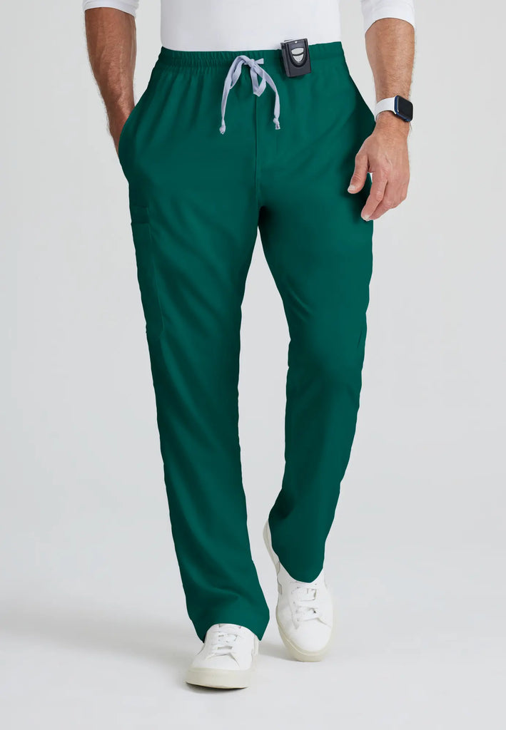 Barco Scrubs Men's Evan Pant Hunter Green | scrub-supply.com