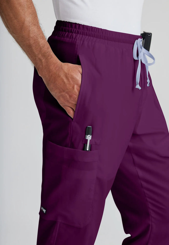 Barco Scrubs Men's Evan Pant Wine | scrub-supply.com