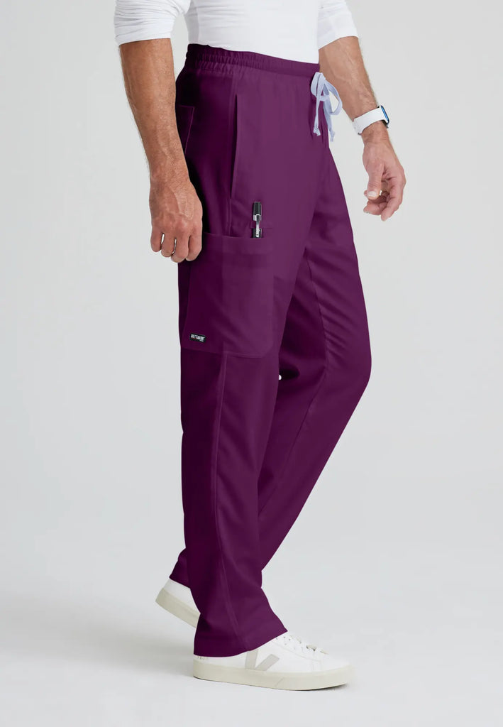 Barco Scrubs Men's Evan Pant Wine | scrub-supply.com