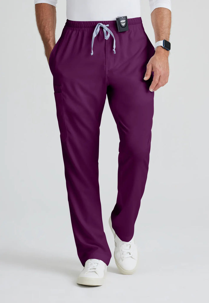 Barco Scrubs Men's Evan Pant Wine | scrub-supply.com