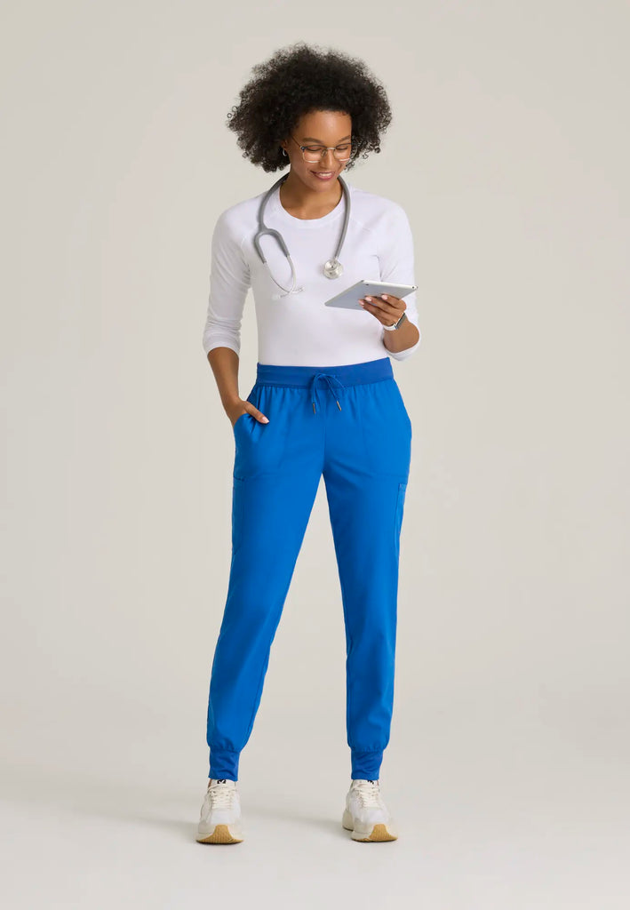 Barco Scrubs Women's Finley Jogger New Royal | scrub-supply.com