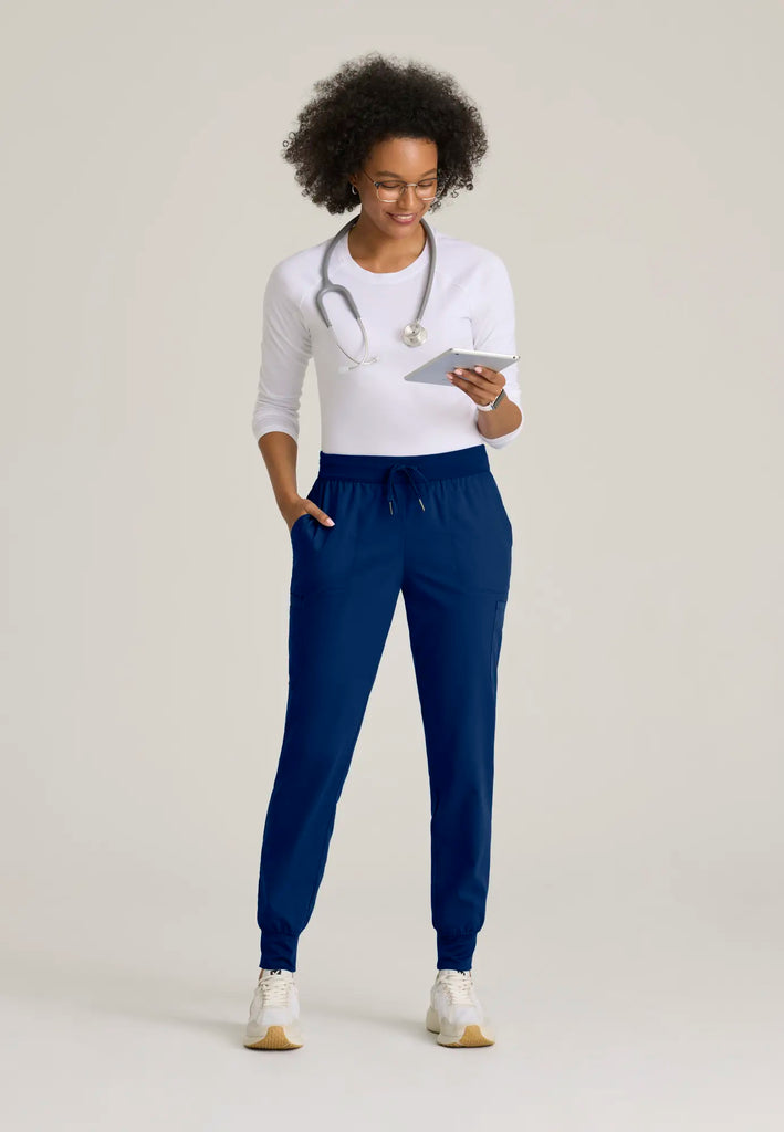 Barco Scrubs Women's Finley Jogger Indigo | scrub-supply.com